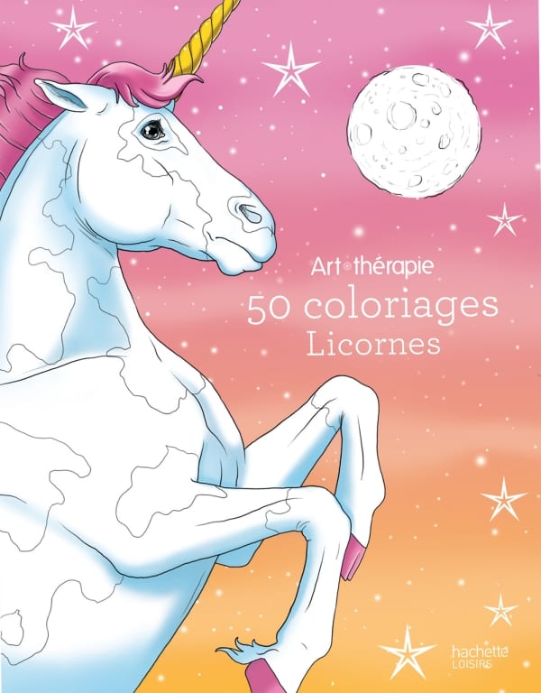 Couverture du livre 50 coloriages Licornes