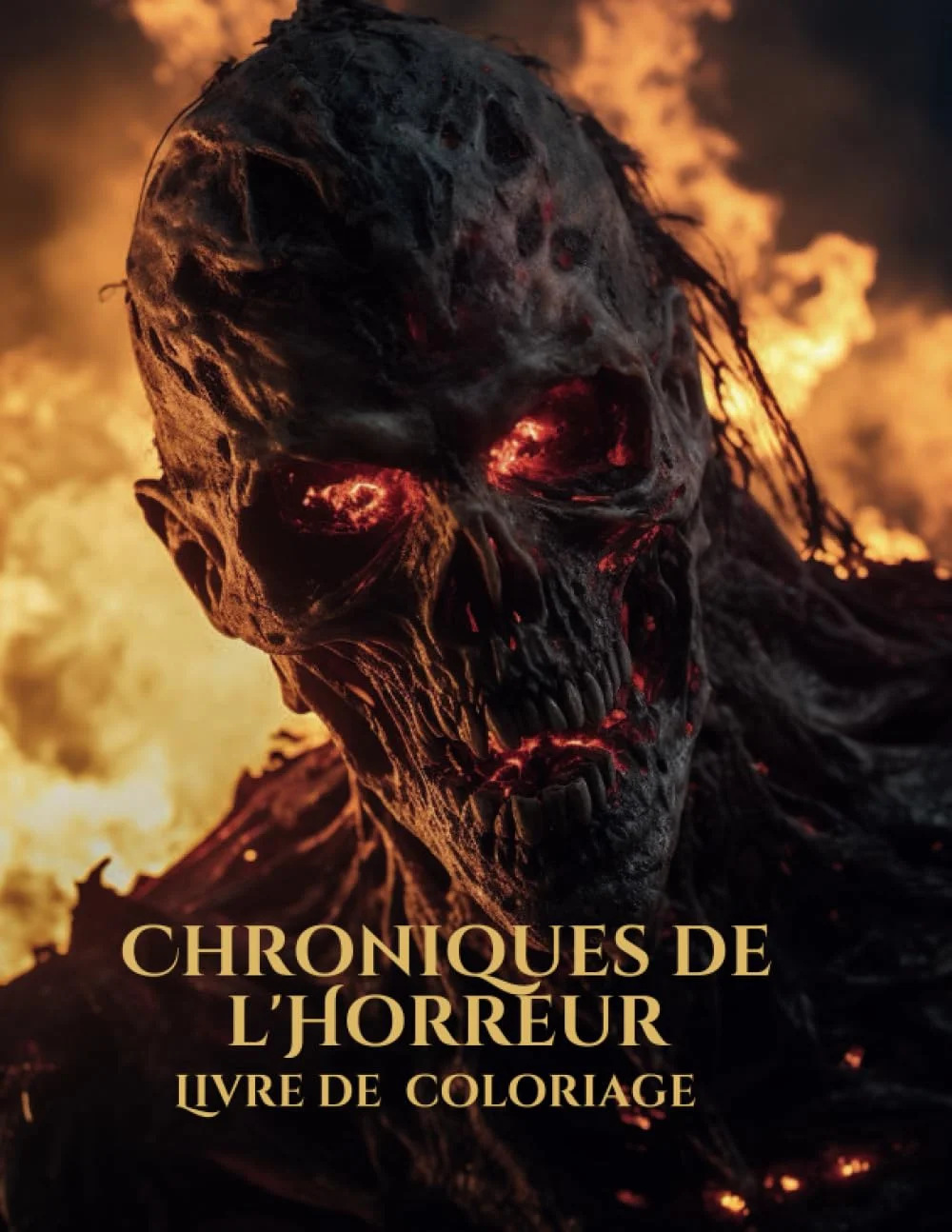 Chroniques de l’Horreur de Noémi Gayon Couverture du livre Chroniques de l’Horreur, livre de coloriage de Noémi Gayon
