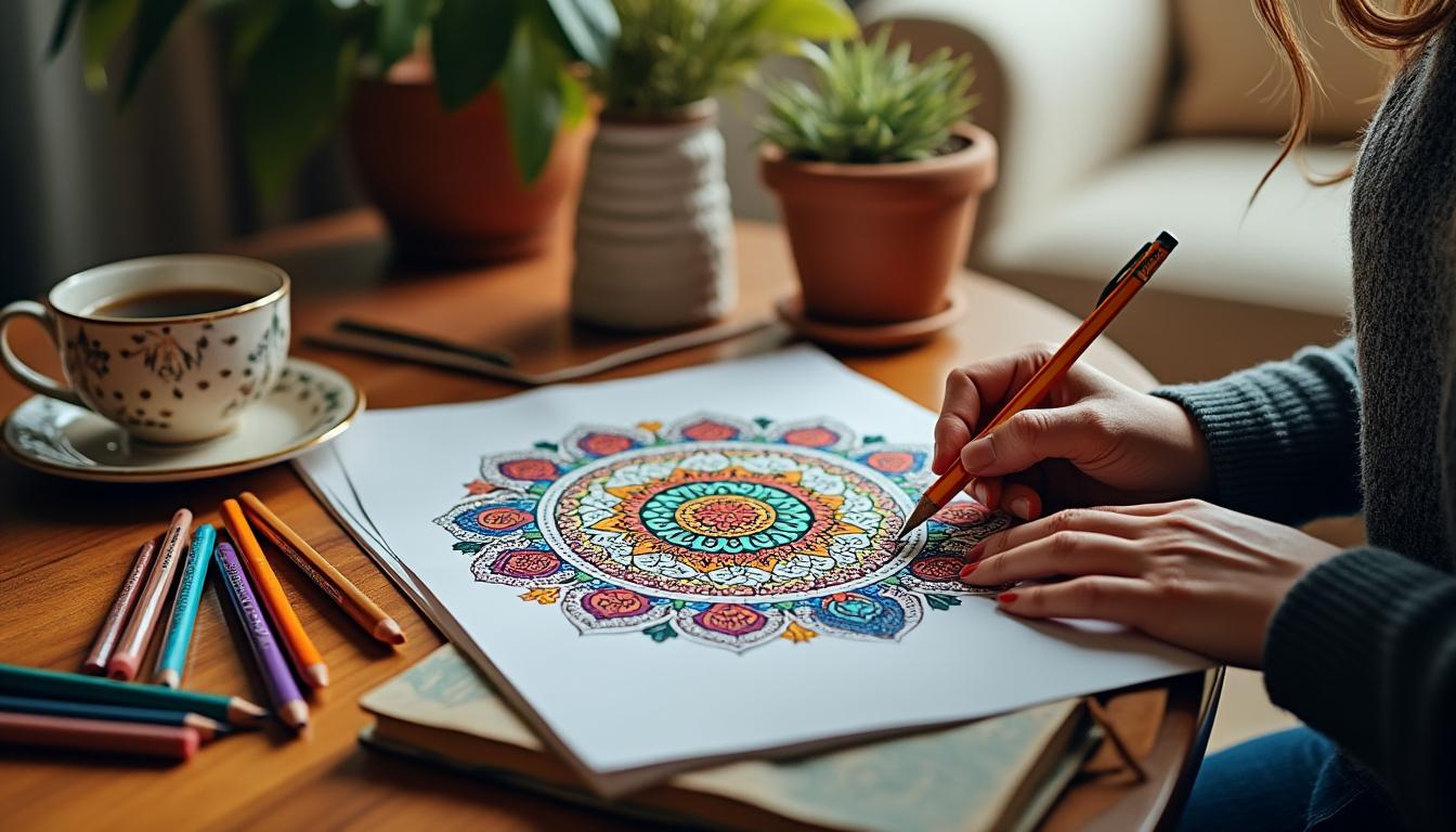 découvrez le livre de coloriage adulte : la nouvelle bible de la relaxation créative, pour libérer votre esprit et apaiser votre stress grâce à des dessins apaisants et inspirants.