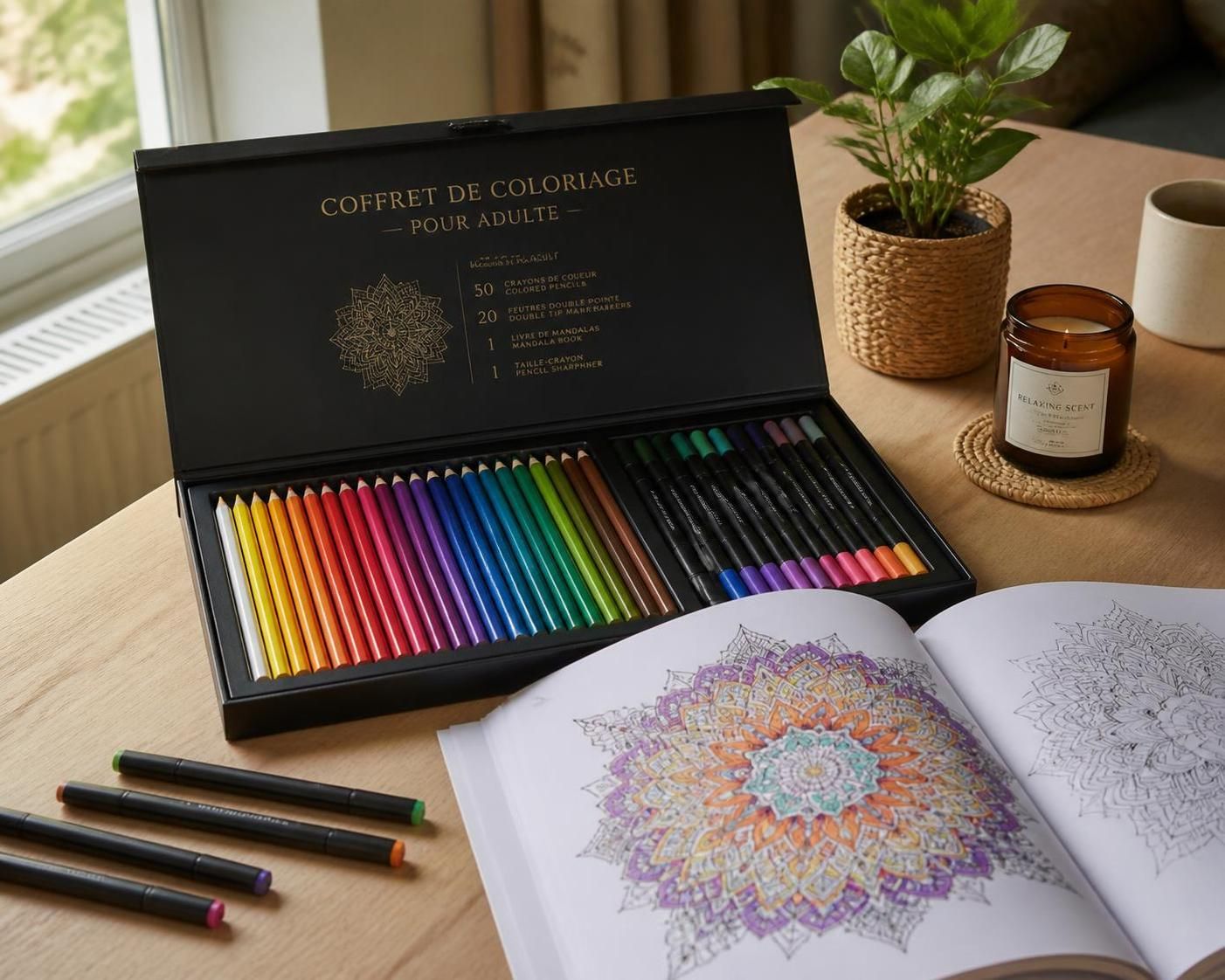 Coffret coloriage adulte : les meilleures idées cadeaux 2 découvrez notre sélection de coffrets de coloriage pour adultes, parfaits comme idées cadeaux relaxantes et créatives.
