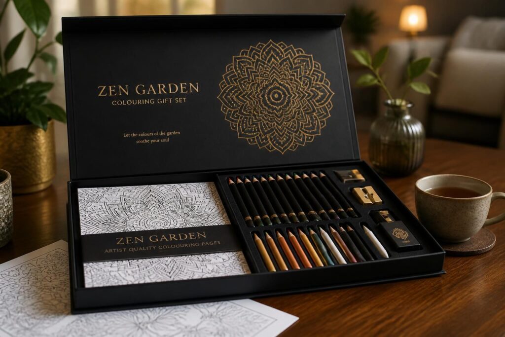 découvrez notre sélection de coffrets de coloriage pour adultes, parfaits comme idées cadeaux originales et relaxantes pour tous les amateurs d'art et de créativité.
