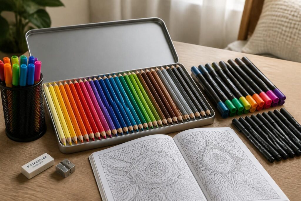 découvrez notre kit de coloriage adulte, le pack complet idéal pour débuter facilement et libérer votre créativité en toute simplicité.